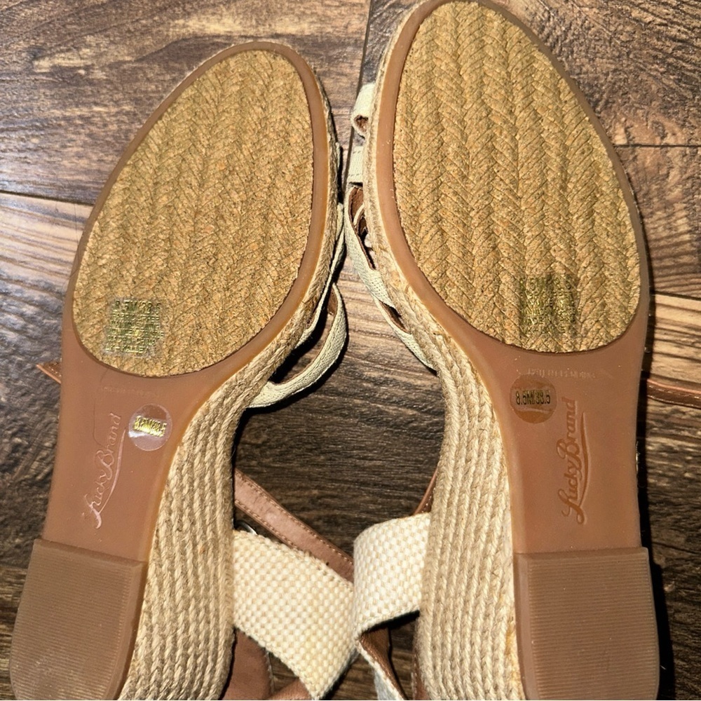 Women’s Lucky Brand Kalley Espadrille Wedge Sandals size 8.5 - Picture 10 of 14